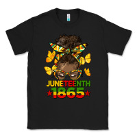 Black juneteenth 1865 afro bun Classic Tee - HRA Design Shop