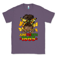 Lavender juneteenth 1865 afro bun Classic Tee - HRA Design Shop