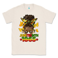 Natural juneteenth 1865 afro bun Classic Tee - HRA Design Shop