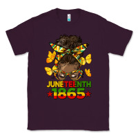 Plum juneteenth 1865 afro bun Classic Tee - HRA Design Shop