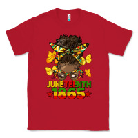 Red juneteenth 1865 afro bun Classic Tee - HRA Design Shop