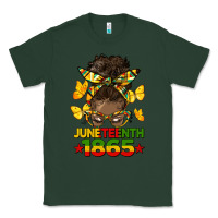 Sports Green juneteenth 1865 afro bun Classic Tee - HRA Design Shop