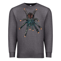 Charcoal Heather Pink Toe Tarantula Premium Sweatshirt - LillyAllenDesigns