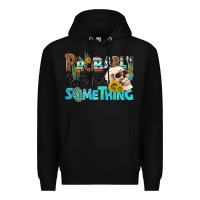 Black probably late for something Premium Hoodie - NancyCooperArtShop