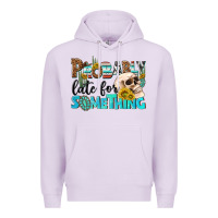Lilac probably late for something Premium Hoodie - NancyCooperArtShop