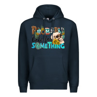 Navy probably late for something Premium Hoodie - NancyCooperArtShop
