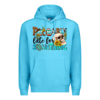 Ocean Blue probably late for something Premium Hoodie - NancyCooperArtShop