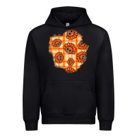 Black Thanksgiving Turkey With Tartan Patch Urban Hoodie - BundleAndBundleShop
