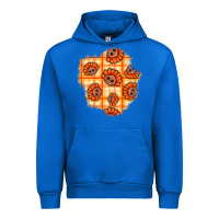 Cobalt Thanksgiving Turkey With Tartan Patch Urban Hoodie - BundleAndBundleShop