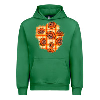 Emerald Thanksgiving Turkey With Tartan Patch Urban Hoodie - BundleAndBundleShop