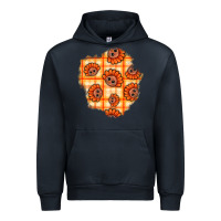 Navy Thanksgiving Turkey With Tartan Patch Urban Hoodie - BundleAndBundleShop
