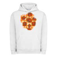 Pigment Lunar Rock Thanksgiving Turkey With Tartan Patch Urban Hoodie - BundleAndBundleShop
