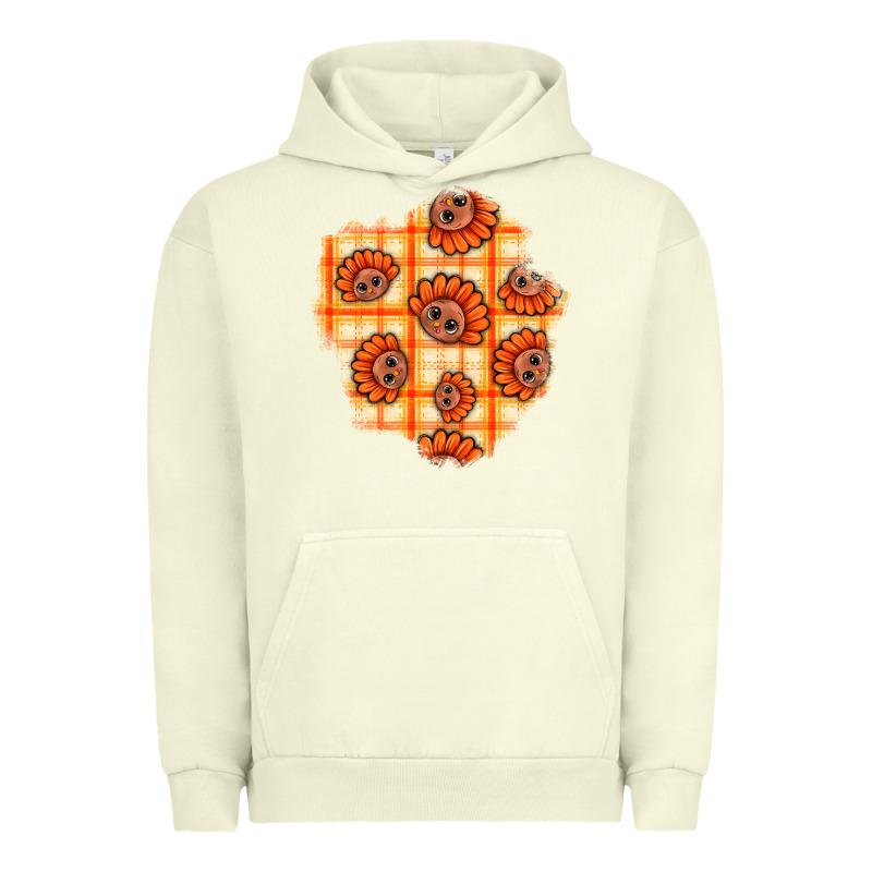 Thanksgiving Turkey With Tartan Patch Urban Hoodie by BundleAndBundleShop | Teevron