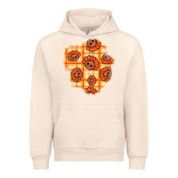 Sandshell Thanksgiving Turkey With Tartan Patch Urban Hoodie - BundleAndBundleShop