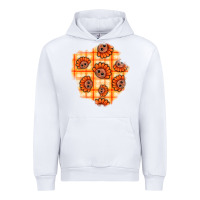 White Thanksgiving Turkey With Tartan Patch Urban Hoodie - BundleAndBundleShop