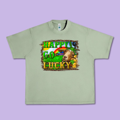 Urban Heavy Tee Happy Go Lucky Goat