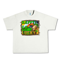 Pistachio Happy Go Lucky Goat Urban Heavy Tee - RanaPortraitStore