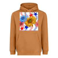 Meerkat patriotic sunflowers Heavyweight Hoodie - BundleAndBundleShop
