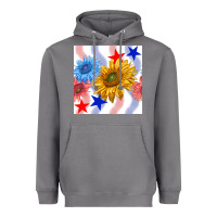 Storm patriotic sunflowers Heavyweight Hoodie - BundleAndBundleShop