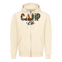 Sandshell camp life Zipper Hoodie - CowhideDigitalArt