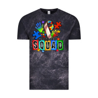 Cloud Black baseball support squad autism Vintage Tee - Zillion Design Studio
