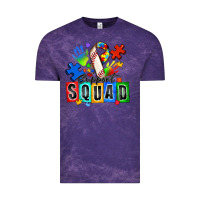 Cloud Purple baseball support squad autism Vintage Tee - Zillion Design Studio