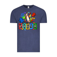 Vintage Denim baseball support squad autism Vintage Tee - Zillion Design Studio