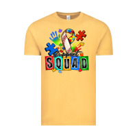 Vintage Mustard baseball support squad autism Vintage Tee - Zillion Design Studio