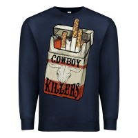 Navy cowboy killers cigarette package Premium Sweatshirt - NancyCooperArtShop