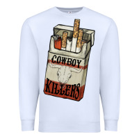 White cowboy killers cigarette package Premium Sweatshirt - NancyCooperArtShop