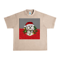French Oak Christmas Bichon frise dog Urban Heavy Tee - BarkalooDesign