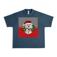 Midnight Navy Christmas Bichon frise dog Urban Heavy Tee - BarkalooDesign