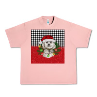Salmon Christmas Bichon frise dog Urban Heavy Tee - BarkalooDesign