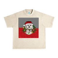 Sandshell Christmas Bichon frise dog Urban Heavy Tee - BarkalooDesign