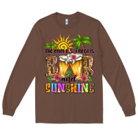 Chestnut the only b.s. i need is beer and sunshine Long Sleeve Tee - Zillion Design Studio