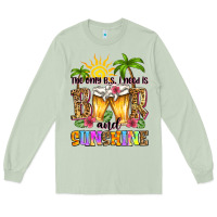 Matcha the only b.s. i need is beer and sunshine Long Sleeve Tee - Zillion Design Studio