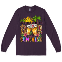 Plum the only b.s. i need is beer and sunshine Long Sleeve Tee - Zillion Design Studio