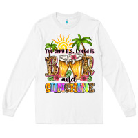 White the only b.s. i need is beer and sunshine Long Sleeve Tee - Zillion Design Studio
