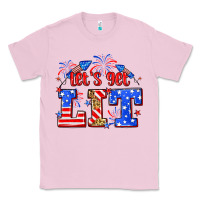 Bubblegum Pink Let's get lit 4th of July Classic Tee - Neo Western