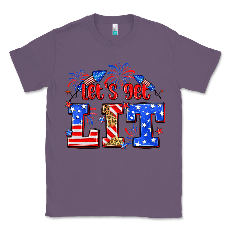 Let's Get Lit 4th Of July Classic Tee by Neo Western | Teevron
