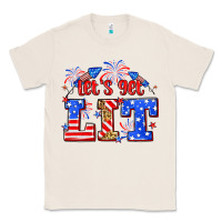 Natural Let's get lit 4th of July Classic Tee - Neo Western