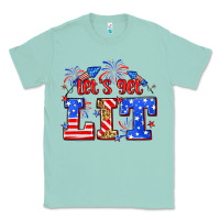 Seafoam Let's get lit 4th of July Classic Tee - Neo Western