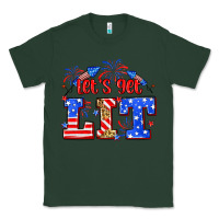 Sports Green Let's get lit 4th of July Classic Tee - Neo Western