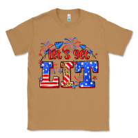 Toasted Coconut Let's get lit 4th of July Classic Tee - Neo Western