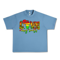 Pebble Blue love my roots juneteenth Urban Heavy Tee - texasbilliewilder