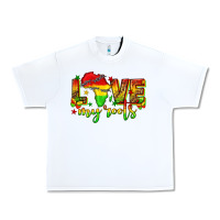 White love my roots juneteenth Urban Heavy Tee - texasbilliewilder