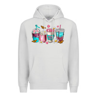 Dove Grey mom fuel coffee cups Premium Hoodie - NancyCooperArtShop