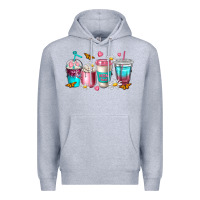 Heather Grey mom fuel coffee cups Premium Hoodie - NancyCooperArtShop