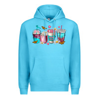 Ocean Blue mom fuel coffee cups Premium Hoodie - NancyCooperArtShop
