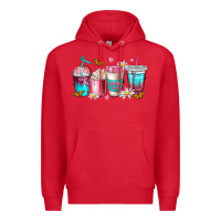 Red mom fuel coffee cups Premium Hoodie - NancyCooperArtShop